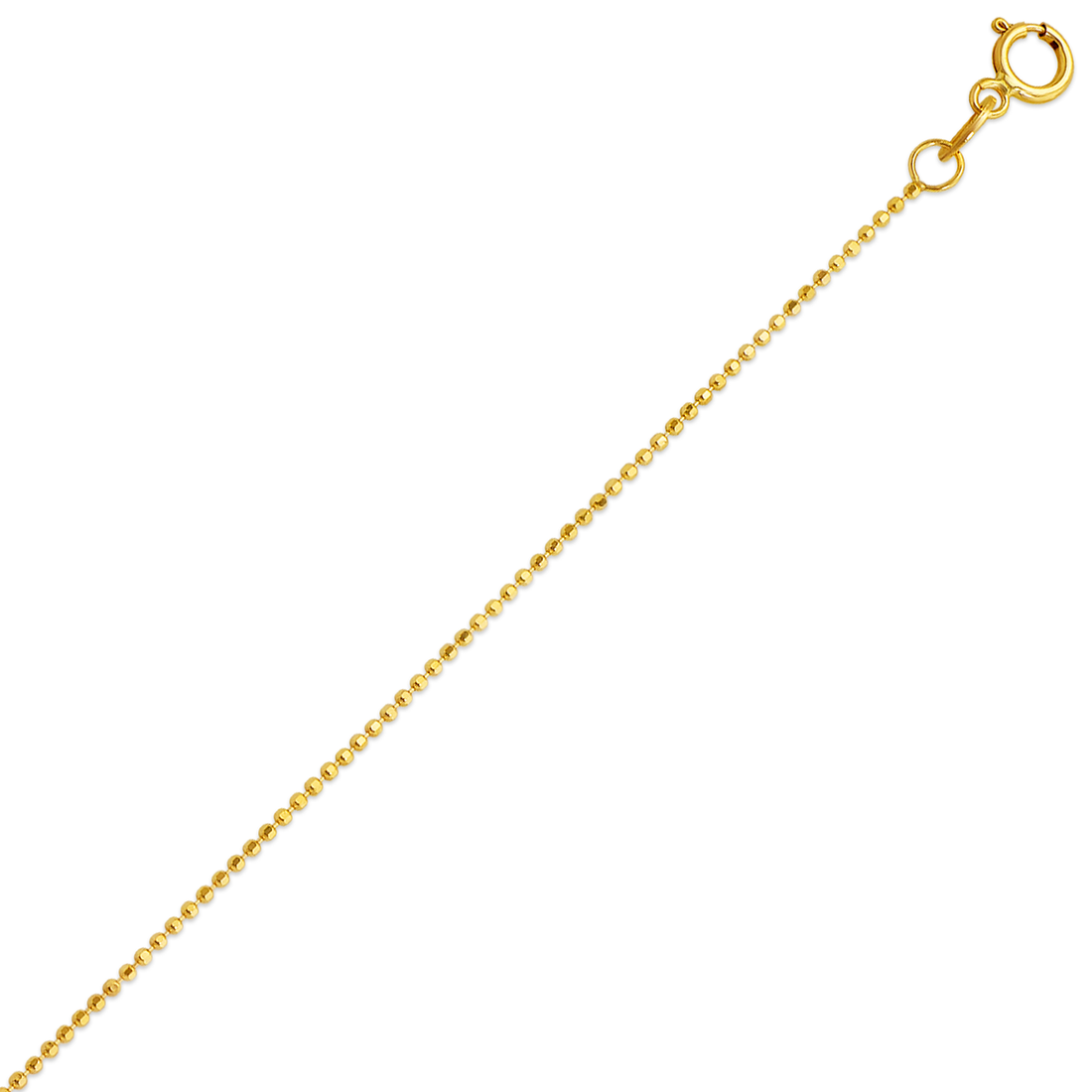 14K Gold Bead Chain 1.0 MM