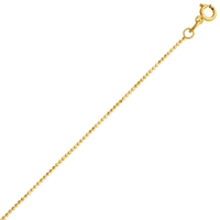 14K Gold Bead Chain 1.0 MM