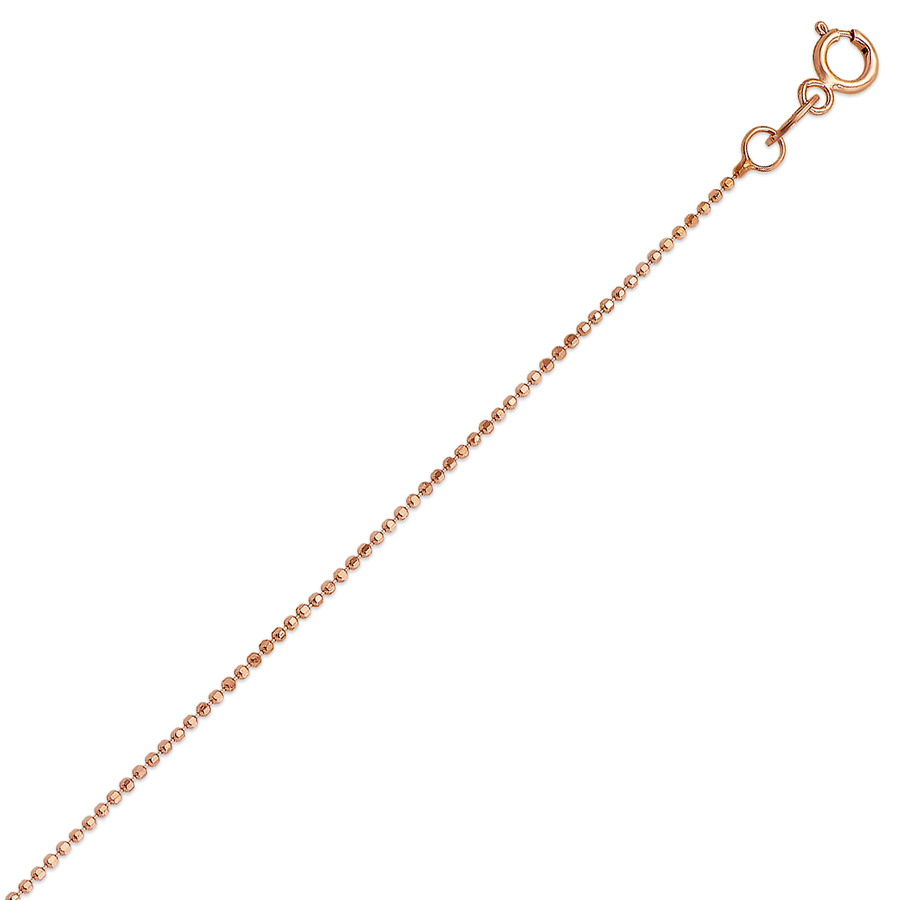 14K Gold Bead Chain 1.0 MM