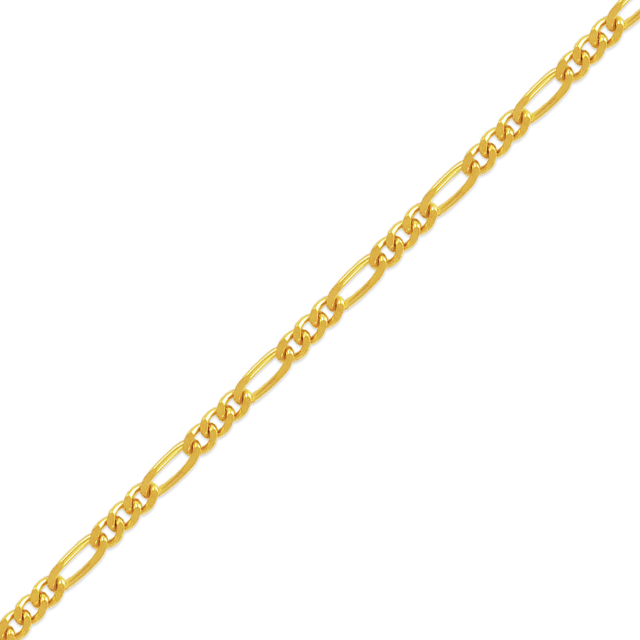 14K Yellow Gold Figaro Chain 1.2MM