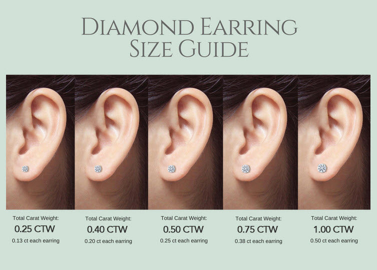 14K Diamond Solitaire Earrings