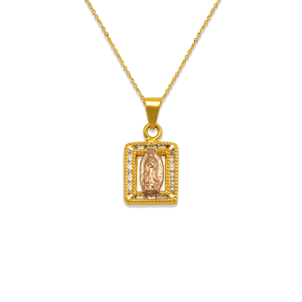 14K Guadalupe Pendant + Chain
