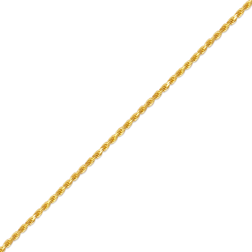 14K Yellow Gold Rope Chain 1MM