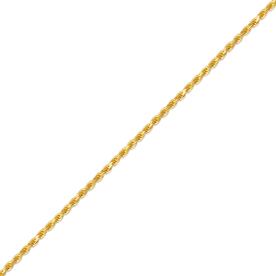14K Yellow Gold Rope Chain 1MM