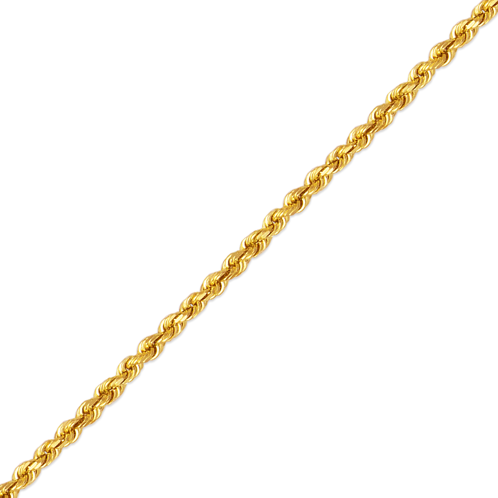 14K Yellow Gold Rope Chain 2MM