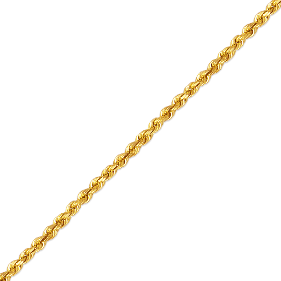14K Yellow Gold Rope Chain 2MM