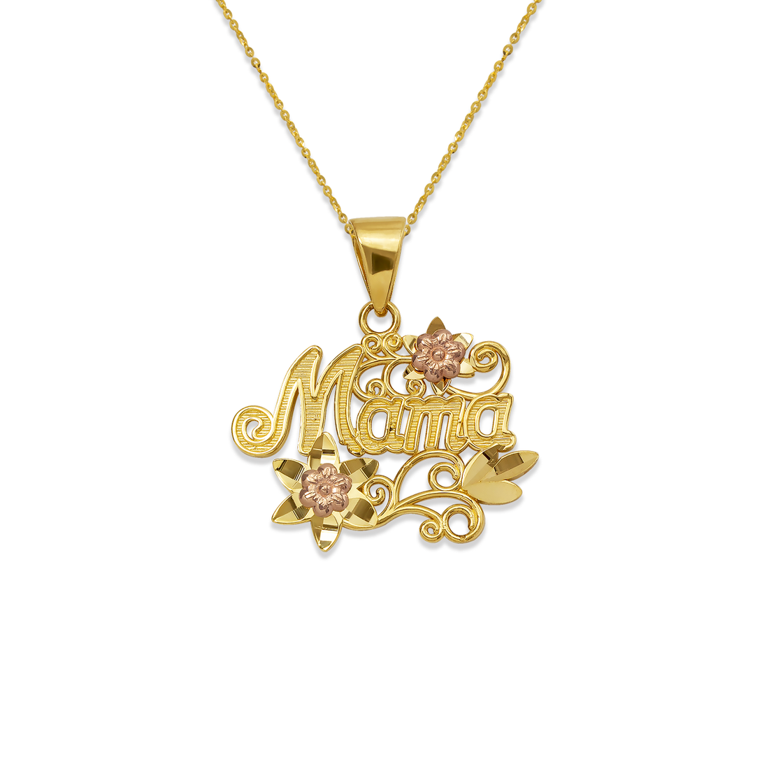 14K Mama Pendant + Chain